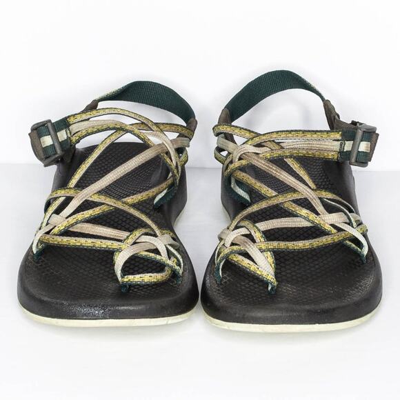 Chaco Sandals Strappy Vibram Outdoor Gorpcore Athleisure Minimalist Green 10 - Picture 3 of 6